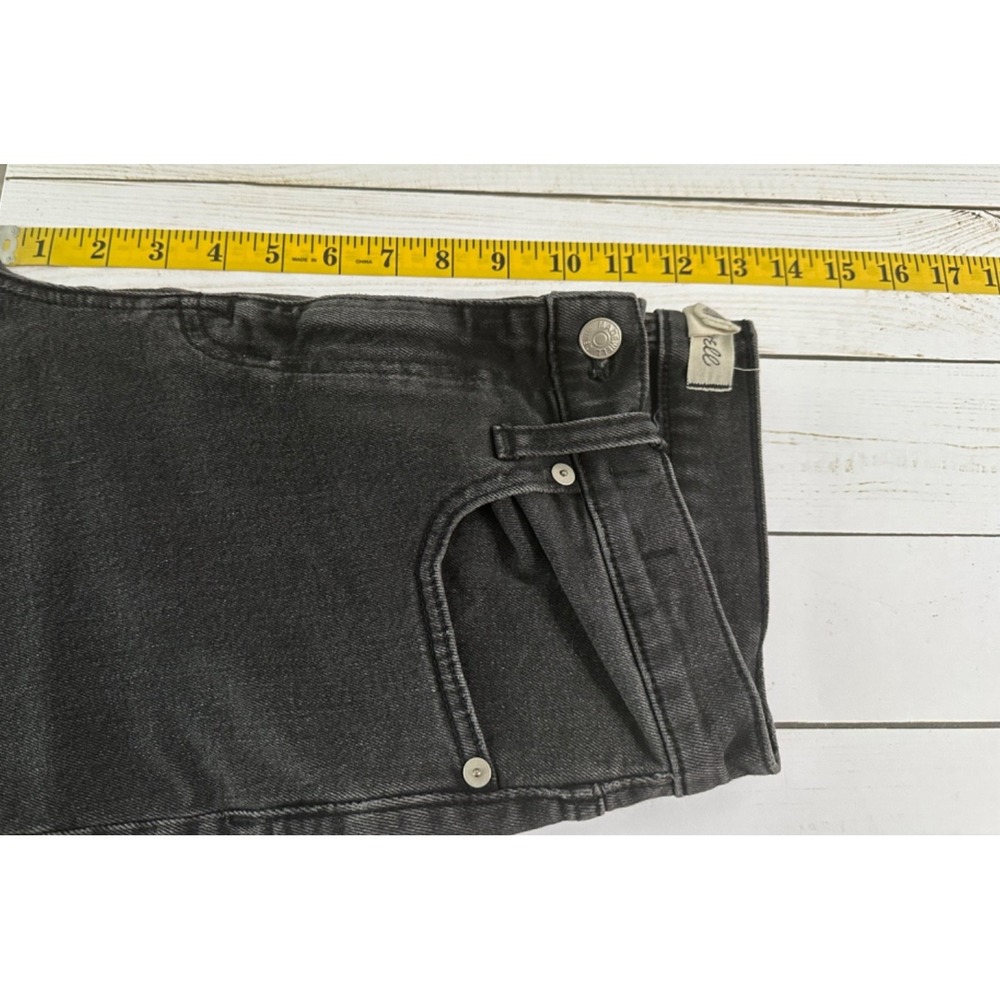 Madewell Jeans The High Rise Slim Crop Boy jean Blk 25 Stretch Festival Raw Hem - Picture 6 of 9